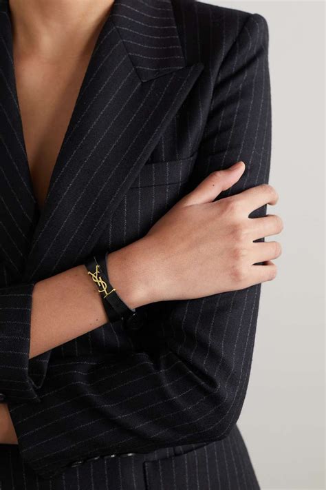 ysl opyum charm bracelet gold|SAINT LAURENT Opyum leather and gold.